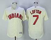 Indians 7 Kenny Lofton Cream Flexbase Baseball Jerseys,baseball caps,new era cap wholesale,wholesale hats